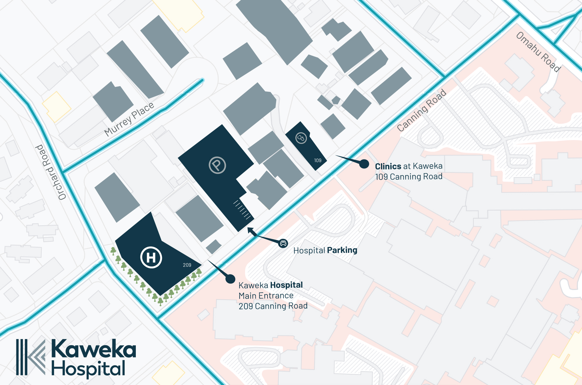 Visit Us - Map Us - Kaweka Hospital Hawke's Bay.